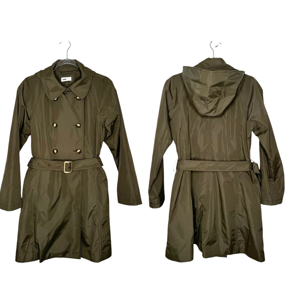 Jane Post | Saks Exclusive Double Breasted 3-in-1 Lined Hooded Trench Coat Olive